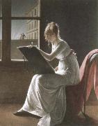 Marie Bracquemond portrait of mademoiselle charlotte du val d ognes France oil painting artist